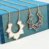Abalon Shell Cut Necklace