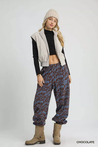Scenic Print Casual Sweatpants