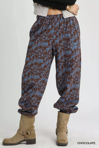 Scenic Print Casual Sweatpants