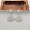 Shop Ariel Earrings - Seashell-Scalloped seashell acrylic earrings with hypoallergenic posts. Lightweight and beachy-chic—perfect for summer days, nights out, or mermaid-inspired style.-available at Reef Love online boho-chic boutique