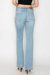 HIGH RISE EMBROIDERED MODERN BOOTCUT JEANS