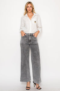 AT2101PZLG - High Rise the Perfect Palazzo Jeans