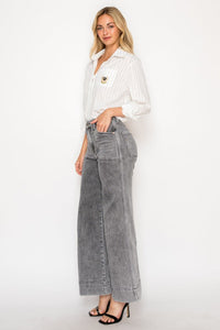 AT2101PZLG - High Rise the Perfect Palazzo Jeans