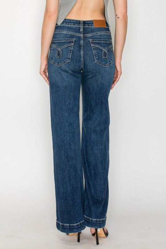 Tummy Control High Rise Relaxed Holly Flare Jeans