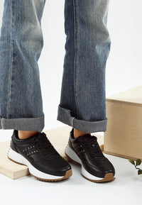 Athion Studded Real Leather Sneakers- Boho Chic Styles by Reef Love