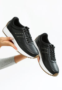 Athion Studded Real Leather Sneakers- Boho Chic Styles by Reef Love