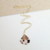 Ava Blonde Tortoise Necklace-Ava Blonde Tortoise Pendent Necklace Our Ava Necklace is a perfectly dainty style that can be adjusted to your desired length. 18K gold-plated tarnish resistant.