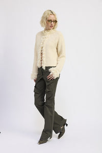 Avalon Fringe Trim Knit Cardigan