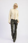 Avalon Fringe Trim Knit Cardigan