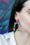 Shop Avery Fiesta Drop Earrings-Avery Fiesta Drop Earrings with bold confetti acrylic charms and 18K gold-plated posts. Lightweight, colorful, and perfect for summer fun and margarita nights.-available at Reef Love online boho-chic boutique