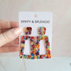 Shop Avery Fiesta Drop Earrings-Avery Fiesta Drop Earrings with bold confetti acrylic charms and 18K gold-plated posts. Lightweight, colorful, and perfect for summer fun and margarita nights.-available at Reef Love online boho-chic boutique