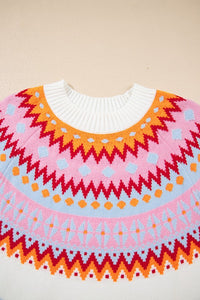 Avery Print Drop Shoulder Sweater