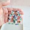 Shop Avery Spring Fling Drop Earrings-Avery Spring Fling Drop Earrings with confetti acrylic charms in cool blue and teal tones. Lightweight and fresh—perfect for spring days and breezy outfits.-available at Reef Love online boho-chic boutique