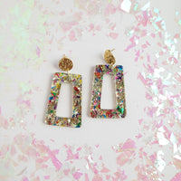 Shop Avery - Unicorn Drop Earrings-Avery Unicorn Drop Earrings with glittery acrylic charms and 18K gold-plated posts. Lightweight, bold, and magical—part of our Enchanted Collection.-available at Reef Love online boho-chic boutique