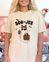 BOOJEE Leopard Halloween Ghost Graphic Tee-BOOJEE Ghost Graphic Tee – Halloween shirt with ghost, bats & leopard print accessories. Soft Bella + Canvas cotton tee, perfect for fall layering.-Reef Love