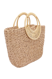 bamboo handle tote bag by reef love