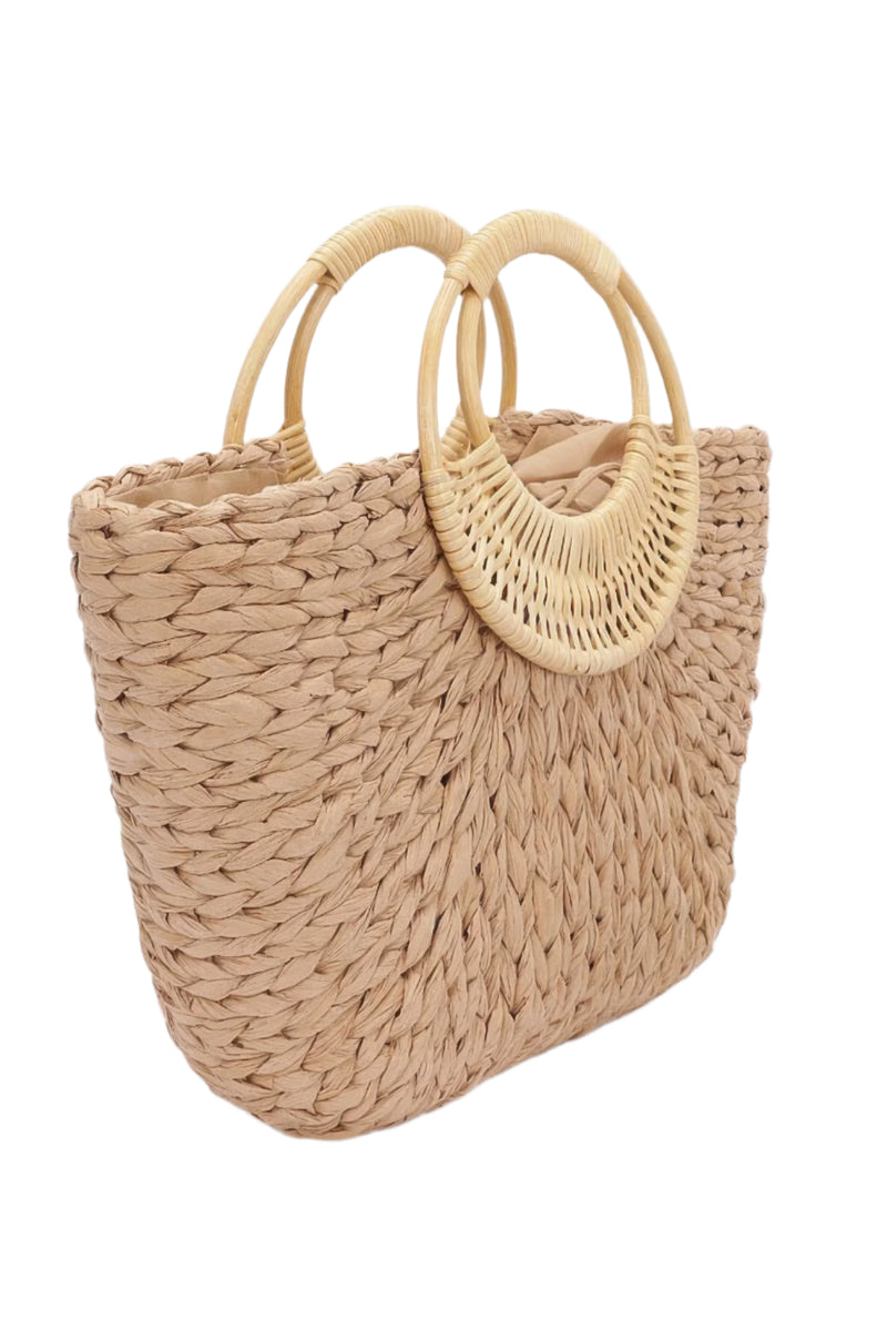 bamboo handle tote bag by reef love
