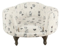 Barner Dog Sofa - Stain Resistant French Bulldog Print