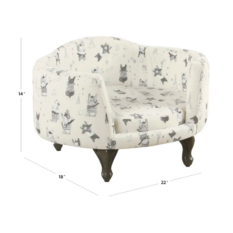 Barner Dog Sofa - Stain Resistant French Bulldog Print