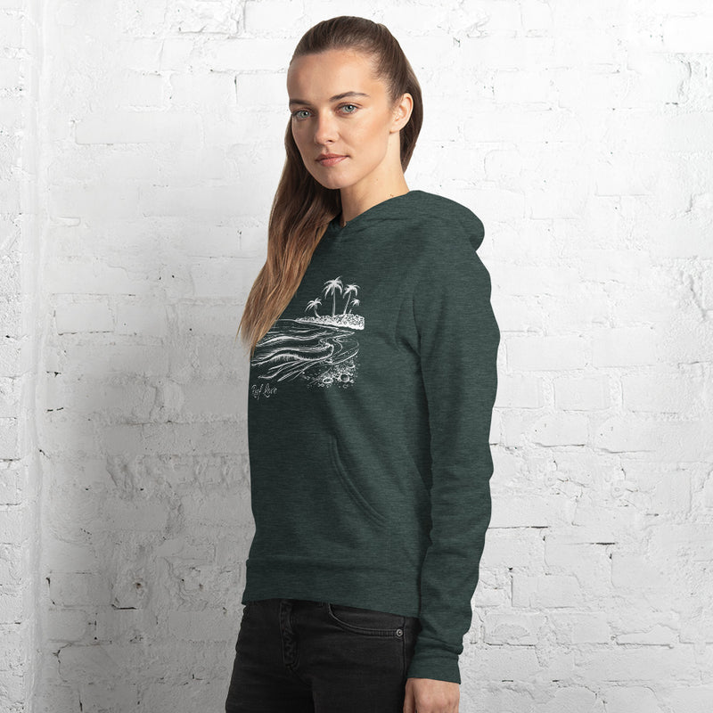 Beach Scene Reef Love Unisex Hoodie- Boho Chic Styles by Reef Love