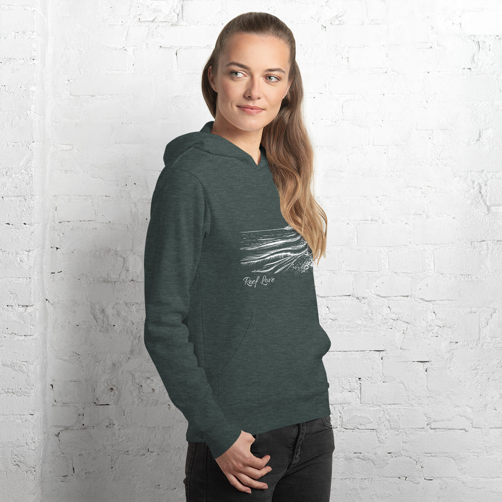 Beach Scene Reef Love Unisex Hoodie- Boho Chic Styles by Reef Love