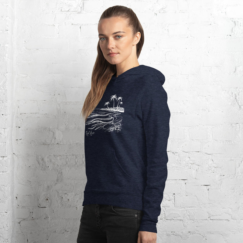 Beach Scene Reef Love Unisex Hoodie- Boho Chic Styles by Reef Love