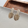 Shop Belize Earrings - Gold Monstera-Lightweight gold monstera leaf earrings with shimmery neutral acrylic studs. Tropical-inspired and hypoallergenic—perfect for everyday or resort-ready style.-available at Reef Love online boho-chic boutique
