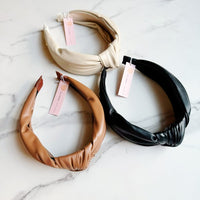 Better Knotted Vegan Leather Headband-Reef Love