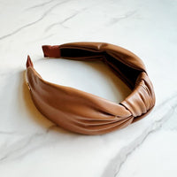 Better Knotted Vegan Leather Headband-Reef Love