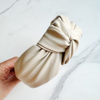 Better Knotted Vegan Leather Headband-Reef Love