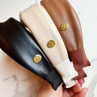 Better Knotted Vegan Leather Headband-Reef Love