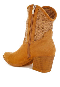 Bimmy Woven Pointy Western Boots- Boho Chic Styles by Reef Love