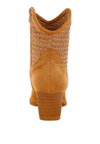 Bimmy Woven Pointy Western Boots- Boho Chic Styles by Reef Love