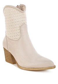 Bimmy Woven Pointy Western Boots- Boho Chic Styles by Reef Love