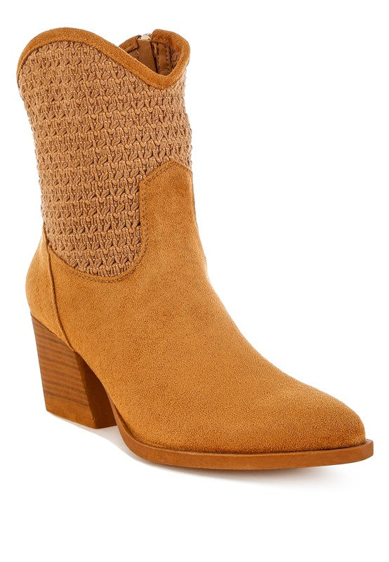 Bimmy Woven Pointy Western Boots- Boho Chic Styles by Reef Love