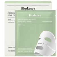 BIODANCE Bio-Collagen Real Deep Mask, Hydrating Overnight Hydrogel Mask, Pore Minimizing, Elasticity Improvement, 34G X16Ea