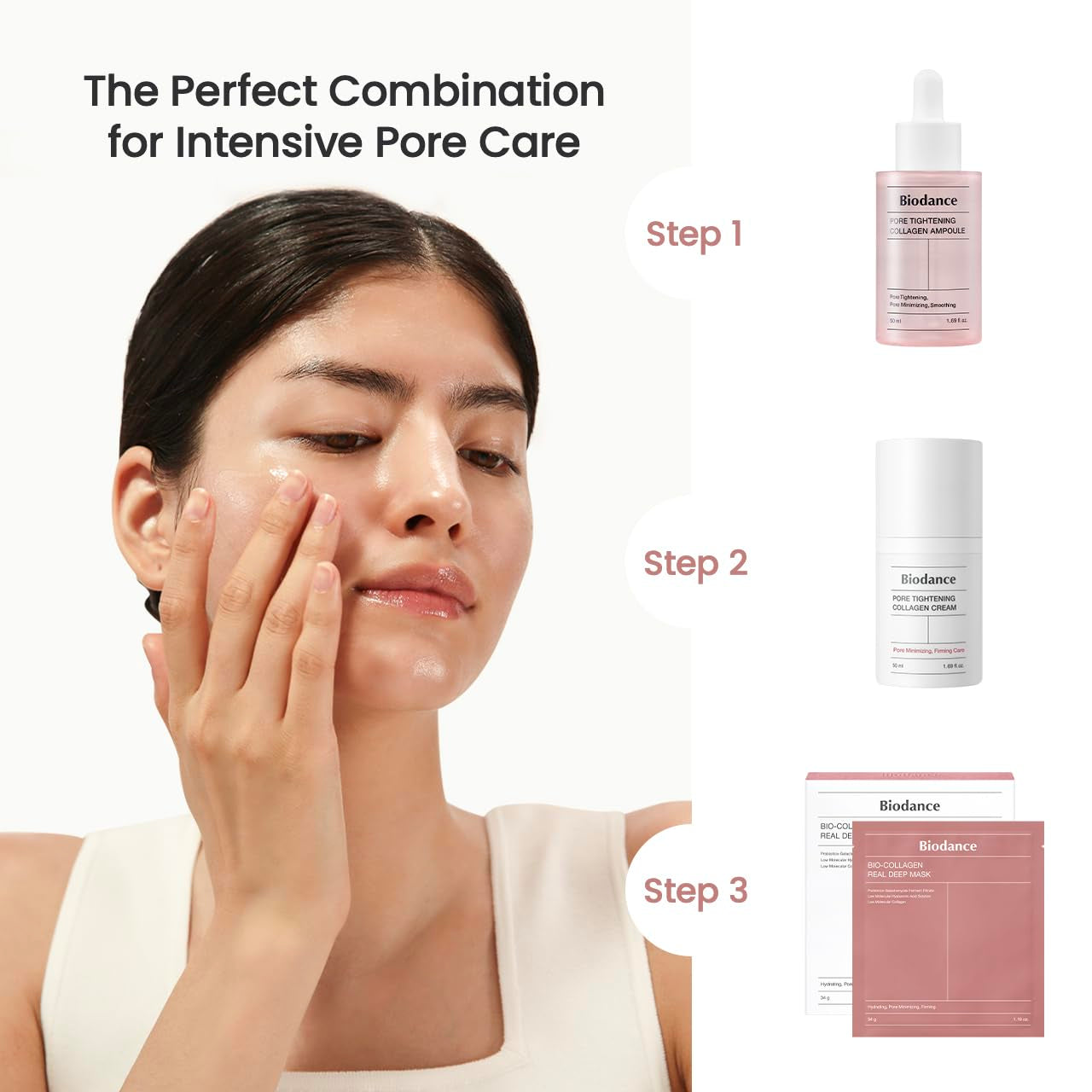 BIODANCE Bio-Collagen Real Deep Mask, Hydrating Overnight Hydrogel Mask, Pore Minimizing, Elasticity Improvement, 34G X16Ea