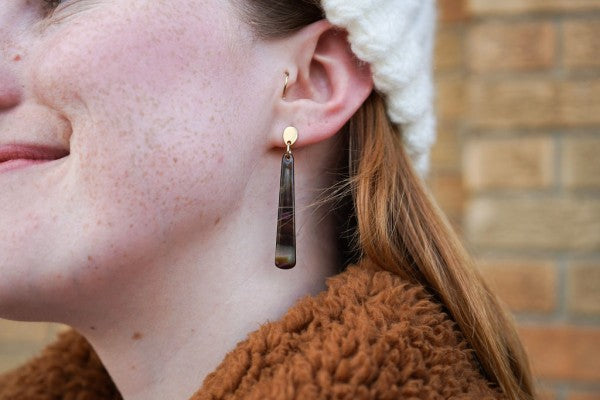 Blair Earrings - Coffee Shimmer-Reef Love