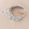 Blue And White Toile Knotted Headband-Blue And White Toile Knotted Headband Made from silky satin fabric, this headband features a classic blue and white toile print and a stylish knotted center detail.