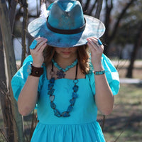 Blue Regalite Chunky Ring- Boho Chic Styles by Reef Love