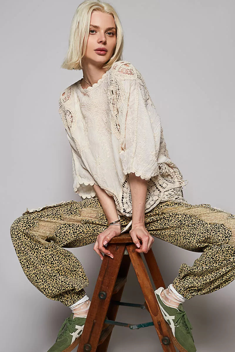 Boho Crochet Top with Floral Embroidery Detail- Boho Chic Styles by Reef Love