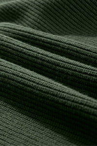 Bow Back Lantern Sleeve V-Neck Sweater-Reef Love