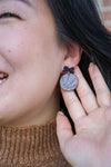 Bow Basketball Earrings-Dribble into game day style with our Game Day Bow Basketball Earrings - Whether you're courtside, couch-side, or just in it for the buzzer-beater drama.