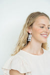 Shop Bride Earrings-Celebrate the bride-to-be with lightweight acrylic Bride earrings featuring zircon studs and gold-plated brass. Perfect for showers, photos, and parties.-available at Reef Love online boho-chic boutique