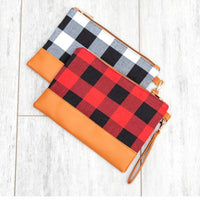 Buffalo Plaid Clutch-Clutch Purse-Aili's Corner-Reef Love