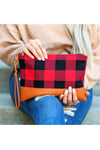 Buffalo Plaid Clutch-Clutch Purse-Aili's Corner-Reef Love