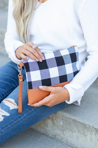 Buffalo Plaid Clutch-Clutch Purse-Aili's Corner-Reef Love