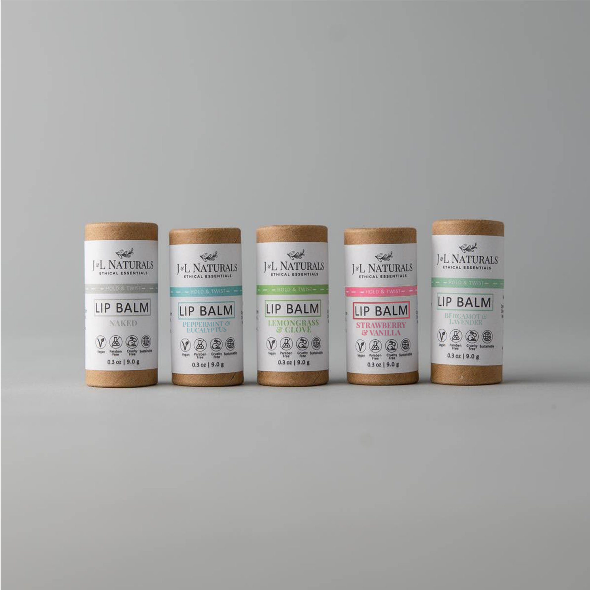 Natural Lip Balm Bundle (5-Pack)