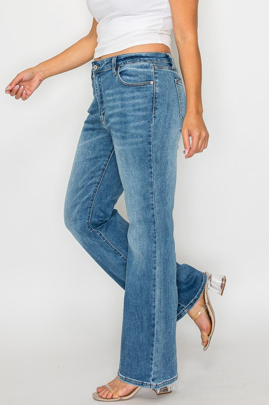 Women's Cat's Whiskers Mid Rise Bootcut Jeans - Regular and Plus Size