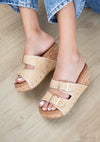 CADE Women's Cork Wedge Platform Sandals-Sandals-Reef Love